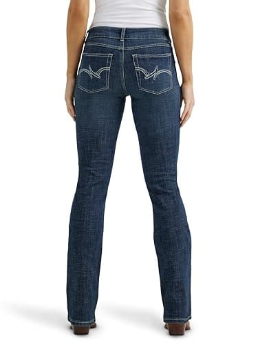 Wrangler Women's Western Mid Rise Stretch Boot Cut Jean thumbnail 2