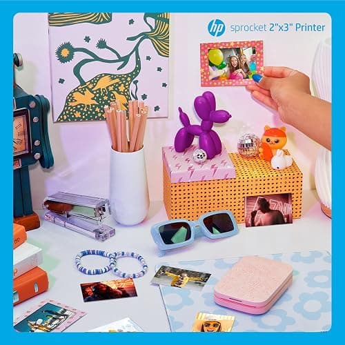 HP Sprocket Portable 2x3 Inch Instant Photo Printer (Blush Pink) Print Pictures on Zink Sticky-Backed Paper From Your iOS & Android Device thumbnail 7