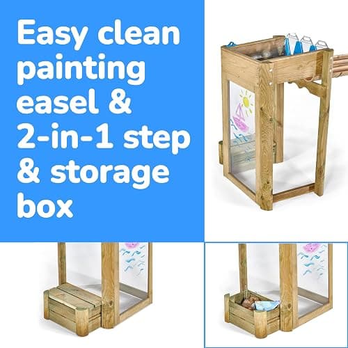 Plum Discovery Wooden Water Run Table for Kids, Toddler Toys, Sensory Activity Table, Outdoor Playset, Painting Easel, Storage Box, Easy to Clean, Durable, Weatherproof, Gift for Ages 3+ Yrs thumbnail 6