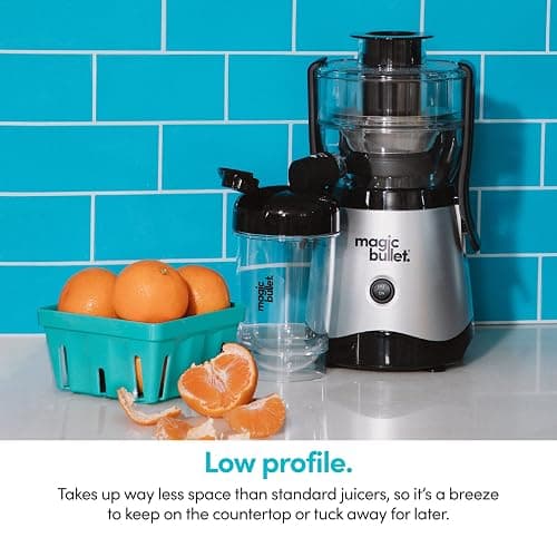 Magic Bullet Mini Juicer with Cup, Black and Silver thumbnail 3
