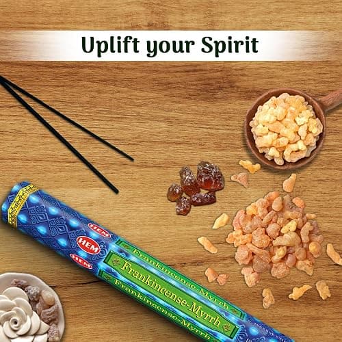 Hem Frankincense Myrrh Incense Sticks - 120 Count | Natural Air Purifying Aromatherapy | Calming and Cleansing Fragrance | Perfect for Meditation and Relaxation | Long-Lasting Burn. thumbnail 5