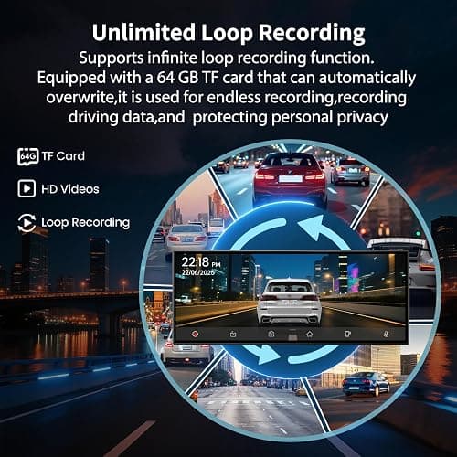 Largest 11.5 inch Wireless CarPlay Screen for Car, A-pple CarPlay & Android Auto HD Touchscreen with 4K Dash Cam/1080P Backup Camera/Navigation/Bluetooth/Voice Control/FM/Mirror Link,for All Vehicles thumbnail 5