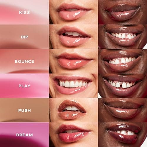 Saie Glossybounce - Hydrating Lip Gloss and Tinted Lip Oil Hybrid with Hyaluronic Acid & Jojoba Oil for Non-Sticky, Ultra-Shiny, Plump & Soft Lips - Everyday Makeup Essential - Kiss (.17 oz) thumbnail 6