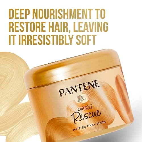 Pantene Hair Mask, Deep Conditioning Hair Mask for Dry Damaged Hair, Miracle Rescue, 190 mL Bronze,1 thumbnail 4