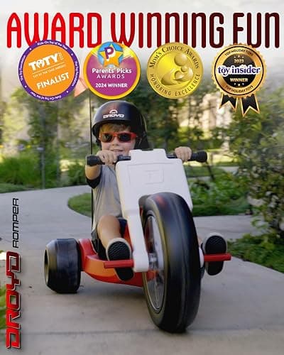 Droyd Romper Electric Tricycle for Kids 3+ Years, 24V Toy 3-6 MPH Max Speed & 45 Mins Max Long Lasting, Parental Speed Control Safe Trike with Adjustable Seat & LED Lights for Kids Gifts thumbnail 6