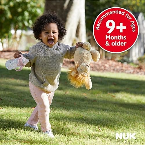 NUK Learner Cup 6+ Months Timeless Collection Amazon Exclusive 10 Oz – BPA Free Spill Proof Sippy Cup 2 Count (Pack of 1) - Timeless Collection - 2 Pack - 2 Pack thumbnail 10