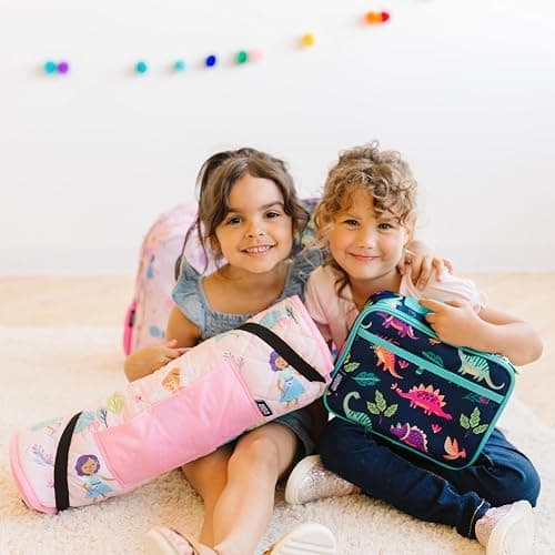 Wildkin Kids Insulated Lunch Box, Keeps Food Hot or Cold, BPA-Free with Mesh Pockets & Easy-Clean Lining – Ideal for School, Travel & Daycare – Dino Pals thumbnail 2