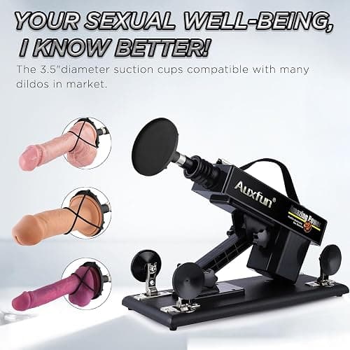 Sex Machine, AUXFUN Automatic Dildo Machine with Bluetooth App Control,Thrusting Machine for Women with 6 Accessories,Sex Machine attachments Sex Toys thumbnail 6
