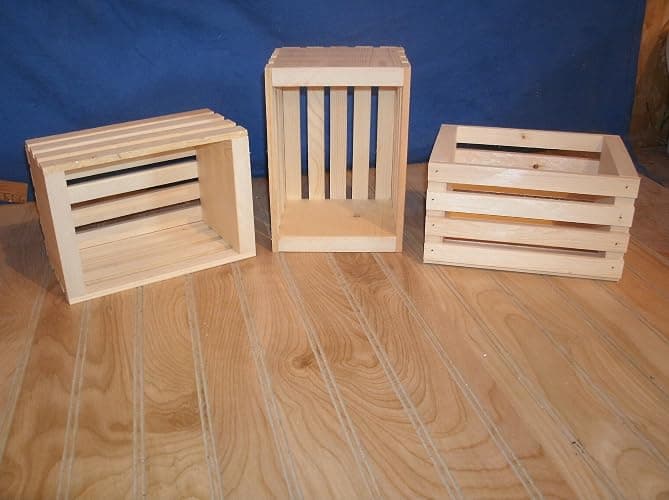 8" wooden crate storage crate centerpiece crate crate decor wooden crate wood crate handmade wood crate wedding decor crate thumbnail 5