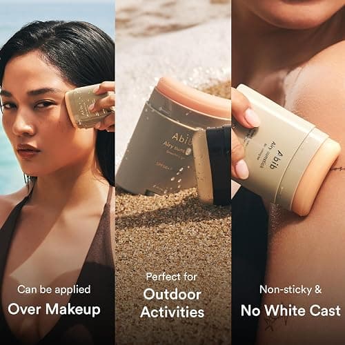 Abib Airy Sunstick Protection Bar SPF50+ Broad Spectrum, Semi-Matte Sunscreen Stick for Oily & Combination Skin, No White Cast, Water-Resistant, Korean Sunscreen, 0.81 oz / 23 g thumbnail 9