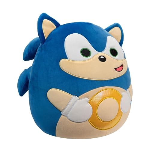 Squishmallows Original 14in “Sonic The Hedgehog” Sonic Holding Gold Rings Plush (Large) thumbnail 4