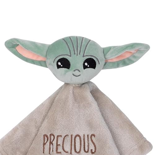 Lambs & Ivy Star Wars Mandalorian Baby Yoda Wearable Blanket/Lovey Gift Set 2pc thumbnail 8