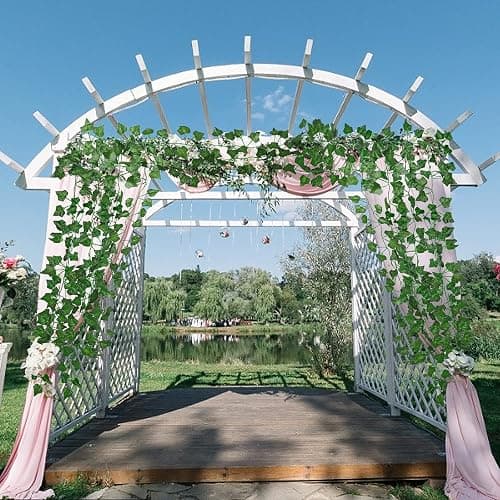 RECUTMS Fake Vines 24 Pack 173 FT Artificial Ivy Leaves Wall Decor Leaf Plants Greenery Garland Hanging Plant Vine Fake Leaf Vines for Room Garden Office Wedding Wall Decor thumbnail 2