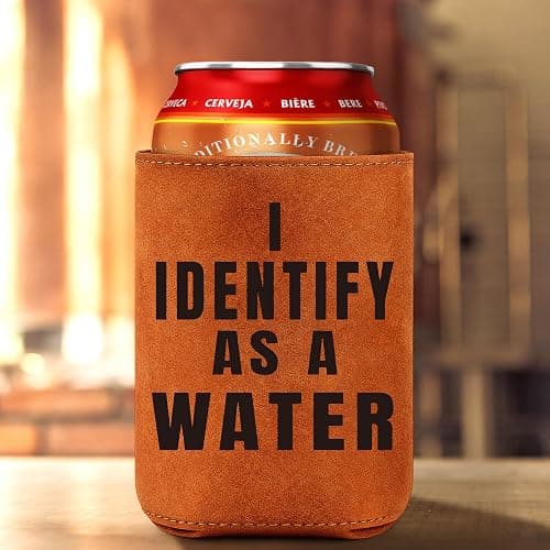 LEJIAJINW Gifts for Dad Christmas Father from Daughter Son, Dad Christmas Birthday Gifts for Men Xmas Husband Grandpa Boyfriend Valentine Anniversary Retirement Daddy, Leather Can Cooler thumbnail 2