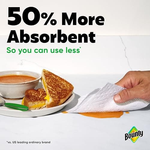 Bounty Paper Towels Select-A-Size White, 12 Double Rolls = 24 Regular Rolls thumbnail 6