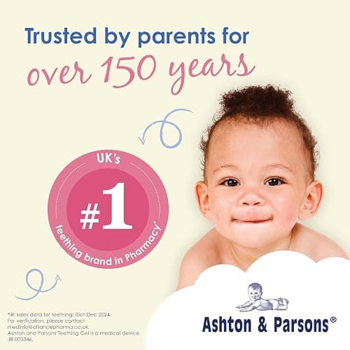 Ashton & Parsons Teething Gel, Rapidly Forms a Barrier, Soft Brush applicator Helps Soothe Sore Gums Instantly, Lactose-Free, Sugar-Free, anesthetic-Free, for 3 Months+ Infants, 10ml thumbnail 7