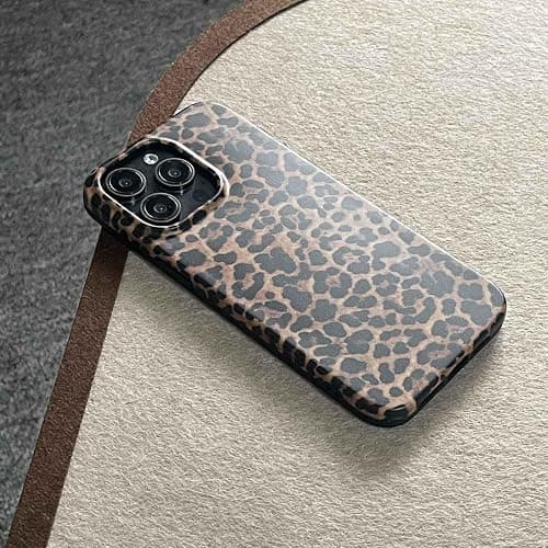 owwiktten Brown Cheetah Print Leopard Phone Case for iPhone 15 6.1 inch Retro Trendy Luxury Matte Slim Protective Cool Girls Women Funda Cover for iPhone 15 thumbnail 6