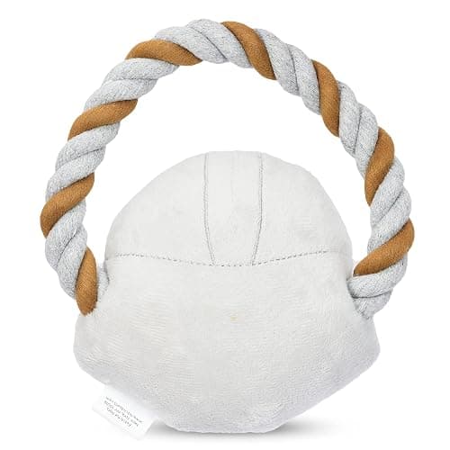 STAR WARS for Pets THE Mandalorian Rope Ring with Plush Head Dog Toy | THE Mandalorian Chew Toy for Dogs | Dog Toys, Dog Tug Toys, Tug of War Dog Chew Toys | Gifts for Fans of Star Wars thumbnail 2