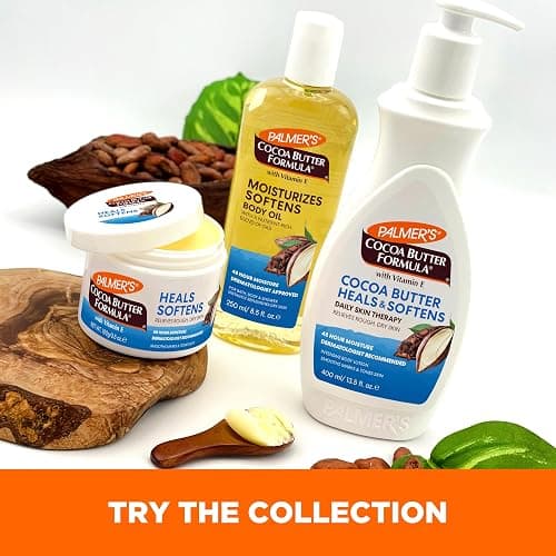 Palmer's Cocoa Butter Formula Daily Skin Therapy Cocoa Butter Body Lotion for Dry Skin, Hand & Body Moisturizer, Pump Bottle, 13.5 Oz (Pack of 1) thumbnail 9