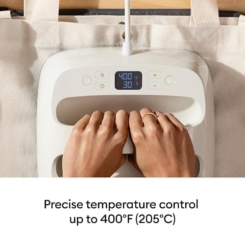 Cricut EasyPress® SE – 9 in x 9 in Heat Press + Cricut EasyPress Mat, 12 in x 12 in - Heat Transfer Machine for T-Shirts, Tote Bags, Baby Clothes, Decor, & More - Easy to Use - Taupe thumbnail 4