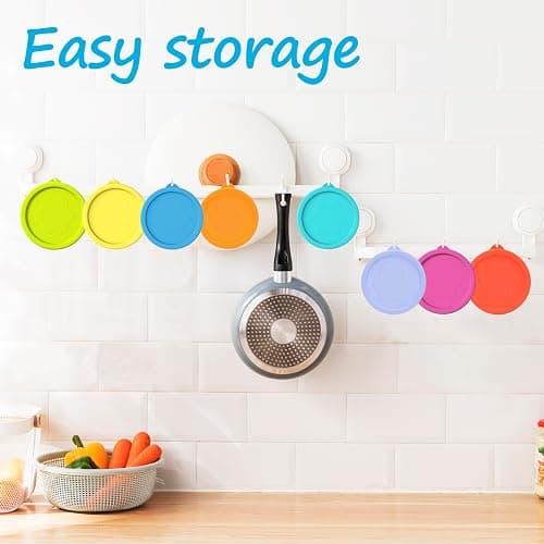 LUVCOSY 1 Cup Silicone Replacement Lids Storage Cover for Pyrex 7202-PC Glass Bowls (Container not Included) 4 Pack Microwave, Dishwasher and Freezer Safe thumbnail 8