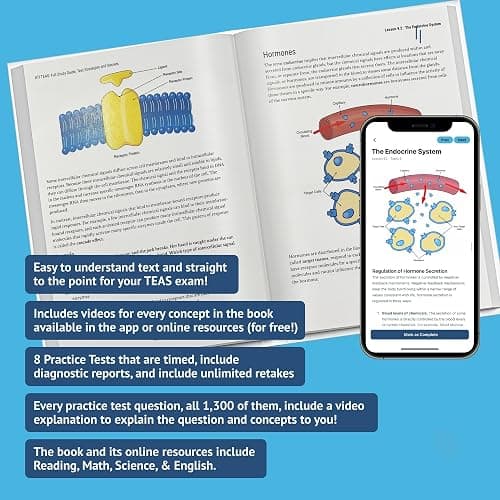 ATI TEAS 7 Study Guide 2025 Printed In Color: Smart Edition Nursing Exam Prep Book Review Manual with 8 Practice Tests, 100 video lessons, flashcards ... the ATI TEAS 7 Nursing School Entrance Exam thumbnail 3