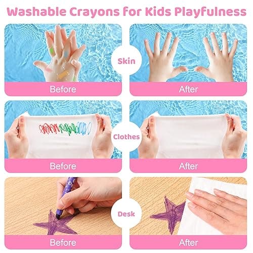 DreamCandy Twist Crayons for Toddlers,24 Colors Non Toxic Washable Crayons for Kids,Art Supplies Drawing Coloring Crayon Set,Gift for Boys and Girls,Back to School,Stocking Stuffers thumbnail 7