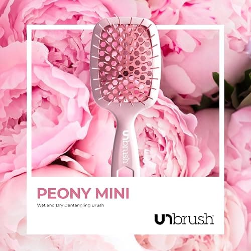 FHI Heat UNbrush Mini Detangler Brush for Pain-Free Brushing on All Wet or Dry Hair Types — Durable Duoflex Anti-Static Bristles, Lightweight Handle, Vented Mini Hair Brush thumbnail 8