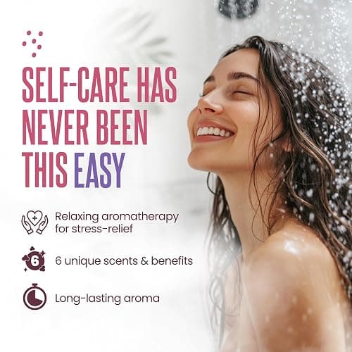 Cleverfy Shower Steamers Aromatherapy – Stocking Stuffers for Teen Girls, Women and Wife – Christmas Gifts for Teens and Women – White Elephant Gifts for Adults – 6 Tablets thumbnail 4