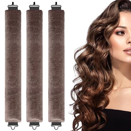 3PCS Heatless Curlers, No Heat Overnight Curls for Long Hair - Image 1