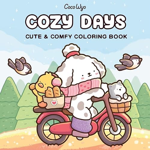 Cozy Days: Coloring Book for Adults and Kids (Cozy Spaces Coloring) - Image 1