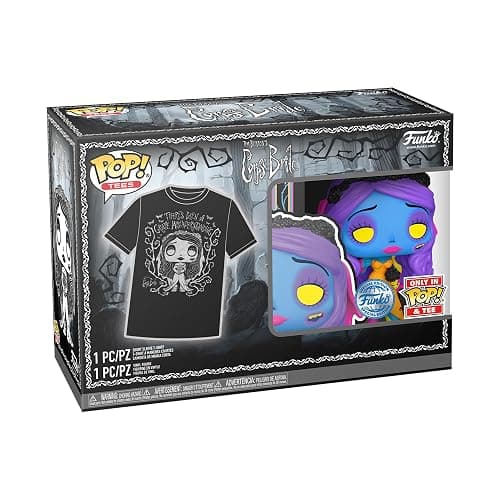Funko POP! & Tee: Corpse Bride - Emily - Blacklight - Small - (S) - T-Shirt - Clothes with Collectable Vinyl Figure - Gift Idea - Figure and Short Sleeve Top for Adults Unisex Men and Women - Small thumbnail 3