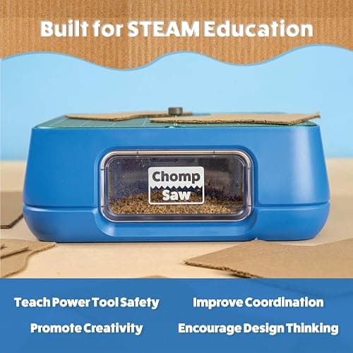 ChompSaw | The Original Kid-Safe Power Tool for Cutting Cardboard | STEM + STEAM Educational Toy for Boys and Girls Ages 5+ thumbnail 2