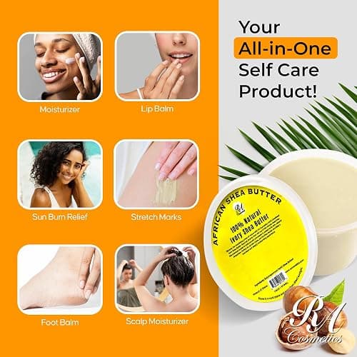 RA COSMETICS 100% Pure Shea Butter, Ivory 16oz | Raw Unrefined African Shea Butter from Ghana | Ultra-Rich Moisturizer for Dry Skin | Whipped Texture | Ideal for DIY Skincare & Haircare Routines thumbnail 5