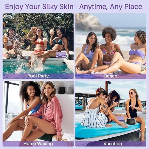 BLITZWAX Brazilian and Bikini Waxing Kit for Women, Hard Wax Warmer for Face, Legs, and Body, At Home Hair Removal Kit, Beginner Friendly, Quick Heating, 28 Accessories thumbnail 9