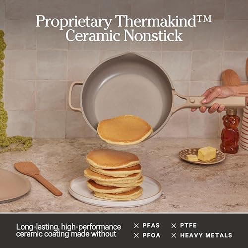Our Place Large Always Pan 2.0-32cm (3.8L) Nonstick, Toxin-Free Ceramic Cookware | Patented 10-in-1 Aluminum Frying & Sauté Pan | Safe for Oven, Induction & All Cooktops up to 232°C | Spice thumbnail 5