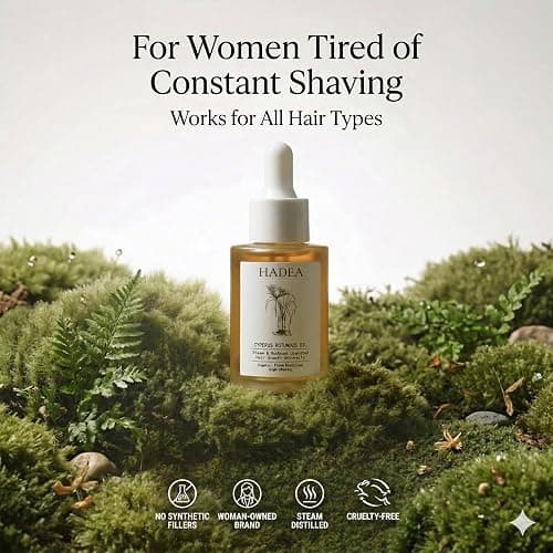 HADEA Cyperus Rotundus Oil to Reduce Hair Growth 100% Organic High-Potency Steam Distilled Cyprus Nutgrass Cypress Inhibitor | Cypress Rotundus Oil For Pcos, Hirsutism, Any Unwanted Hair 30ml thumbnail 3