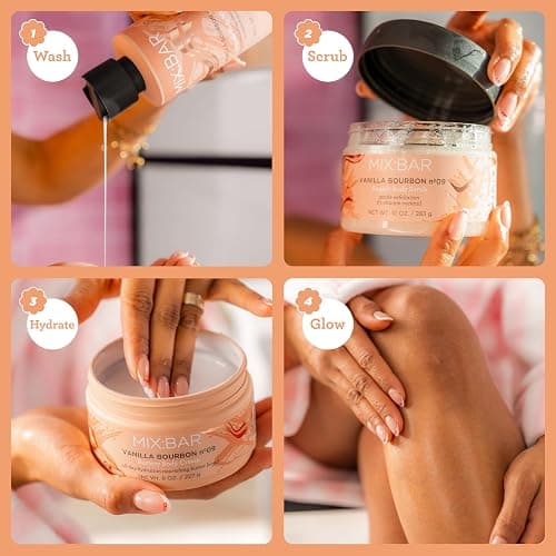 MIX:BAR Vanilla Bourbon Glowy Body Oil for Women, Soothe, Soften & Smooth Dry Skin, with Jojoba & Avocado Oil, Paraben Free, Vegan, 4oz thumbnail 10