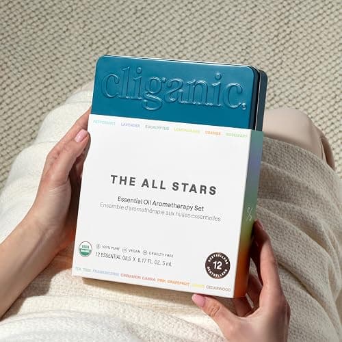 Cliganic Organic Aromatherapy TOP 12 Essential Oils Set, 100% Pure - Peppermint, Lavender, Eucalyptus, Tea Tree, Lemongrass, Rosemary, Frankincense, Orange, Lemon, Cassia, Cedarwood & Grapefruit thumbnail 3