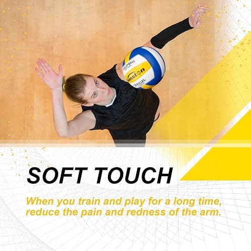 Senston Volleyball Official Size 5 - Waterproof Indoor/Outdoor Soft Volleyball for Kids Youth Adults,Beach Play, Game,Gym,Training thumbnail 4