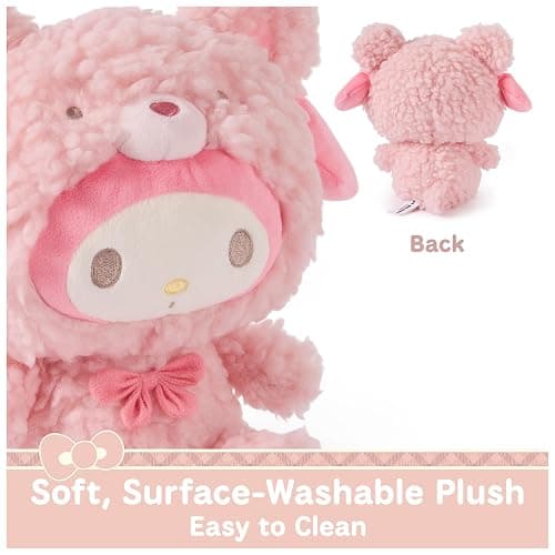 GUND Sanrio Official Hello Kitty and Friends My Melody Café Latte Teddy Bear Plush, Collectible Plush Toy, Stuffed Animal for Ages 1 and Up, Pink, 10” thumbnail 6