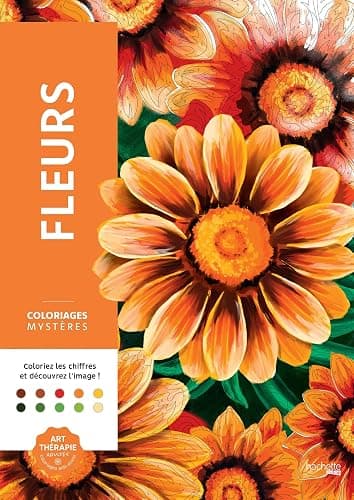 COLORIAGES MYSTERES FLEURS: COLORIAGES MYSTERES FLEURS - Image 1