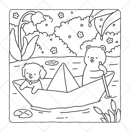 Fuzzy Tales: Fairycore Coloring Book for Adults & Teens Featuring Adorable Animals Characters (Fuzzy Friends Coloring) thumbnail 7