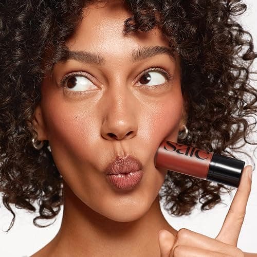 Saie Dew Liquid Blush for Cheeks - Hydrating Cream Blush Stick with a Blendable + Buildable Formula - Skincare Infused Dewy Cheek Tint for a Natural Flush - Glowy Makeup Essential - Spicy (.40 oz) thumbnail 6