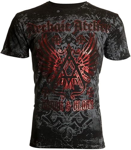 Archaic by Affliction Men's T-Shirt Achilles Black - Image 1