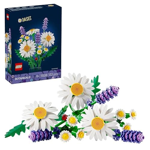 LEGO Botanicals Margaritas - Ramo de Flores con Margaritas y Lavanda Artificial - Adornos y Decoración de Pascua y Semana Santa - Regalo para Niñas de 9+ Años y Mujeres - 11508 - Image 1