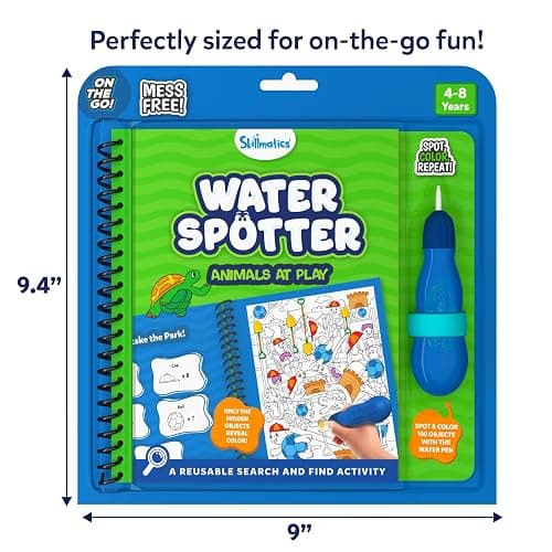 Skillmatics Reusable Search & Find Book - Water Spotter, Mess-Free, Fun Learning Activity, Animals, Travel Toy, Valentine’s Day Gifts for Boys & Girls Ages 4, 5, 6, 7, 8 thumbnail 7