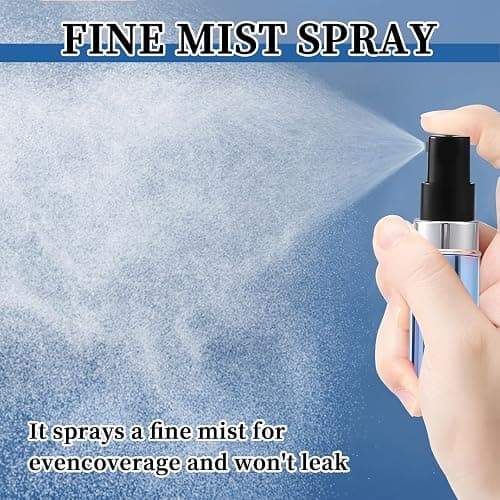 Perfume Travel Spray Bottle, 6 Pcs 5ml Travel Perfume Refillable Bottle, Portable Size Mini Perfume Atomizer Bottles for Traveling, Outgoing thumbnail 5