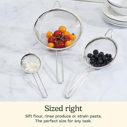 Cuisinart Mesh Strainers, 3 Count (Pack of 1) Set, CTG-00-3MS Silver - Strainers thumbnail 4