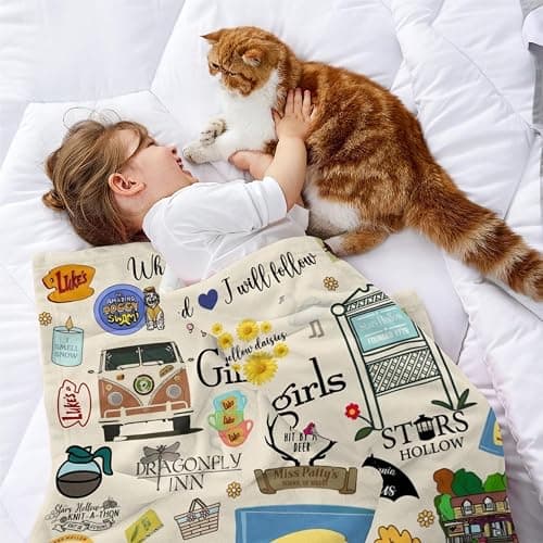 Flannel Fleece Throw Blanket Ultra-Soft Fleece Anti-Pilling Super Soft Cozy Plush Blanket, Lightweight Warm Fuzzy Blanket for Couch, Bed, Sofa, Travel, All Seasons 50x40 Inch thumbnail 4